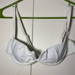 White bathing suit top, with padding